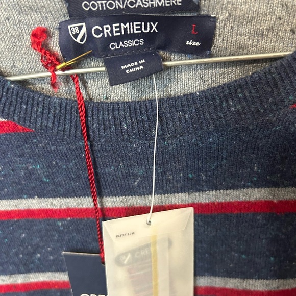 Striped Sweater - Blue and Red - Picture 2 of 9